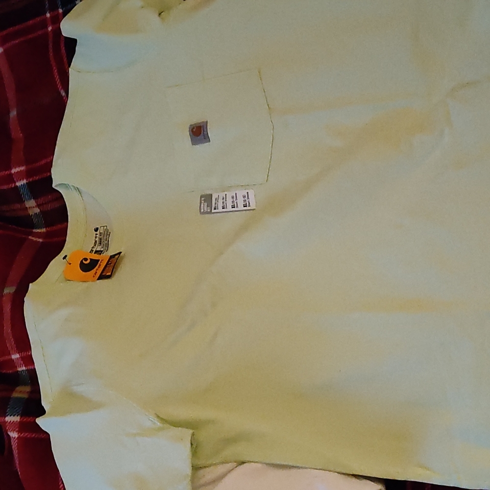 Lime green Carhartt shirt